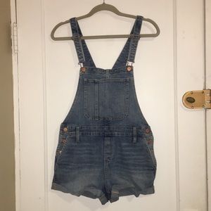 Denim Short Overalls